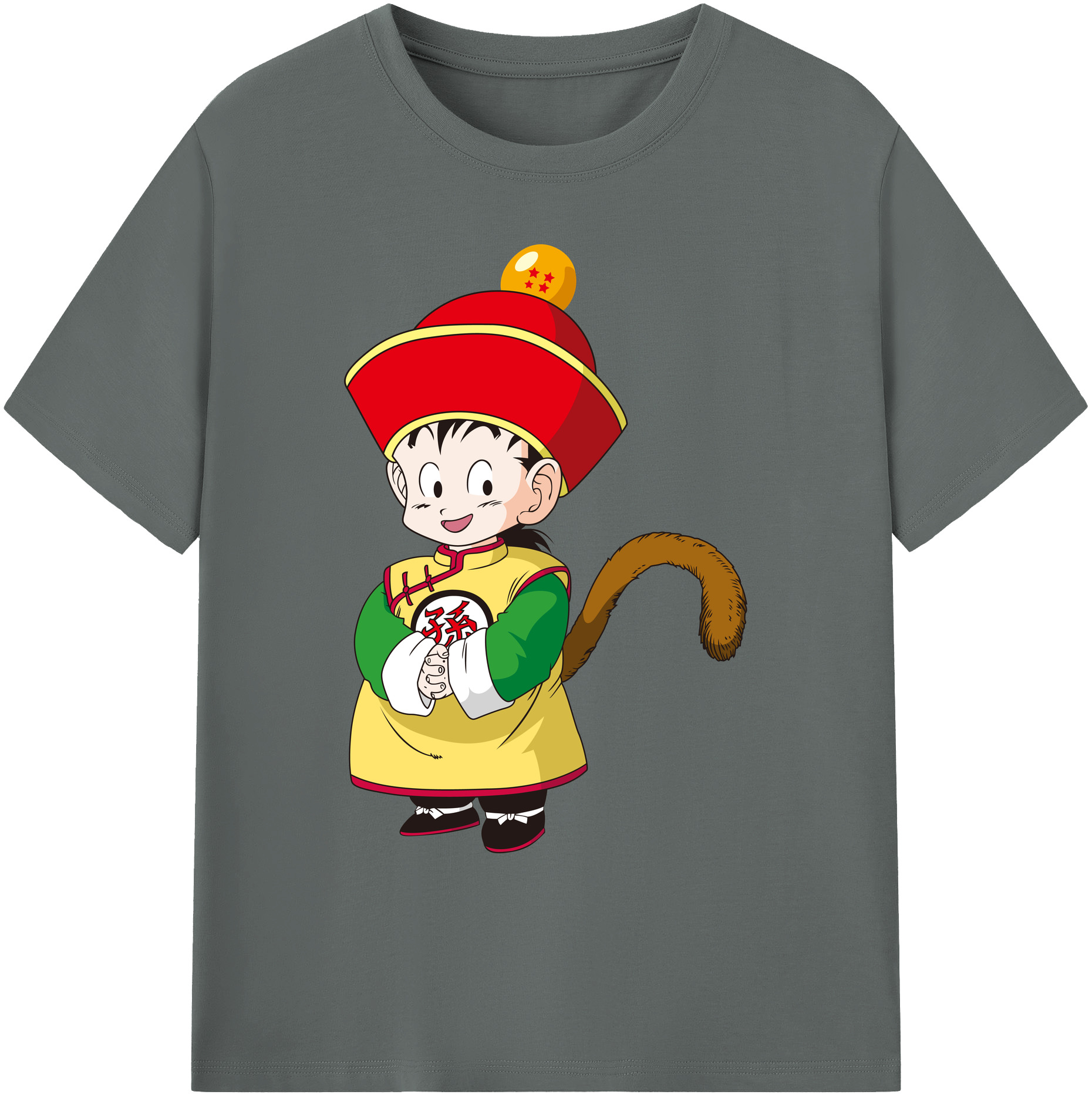 （画像用） ドラゴンボール 孫悟空（そん ごくう）Son Goku カカロット DRAGON BALL Kakarotto 綿100％ メンズ半袖Tシャツ｜肌触りやわらか＆通気性